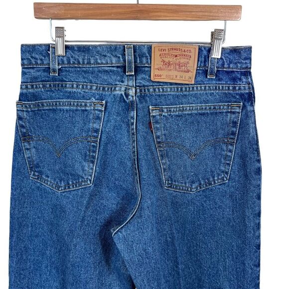 90s Levi's 550 Relaxed Fit Taper Leg Jeans - Picture 11 of 13